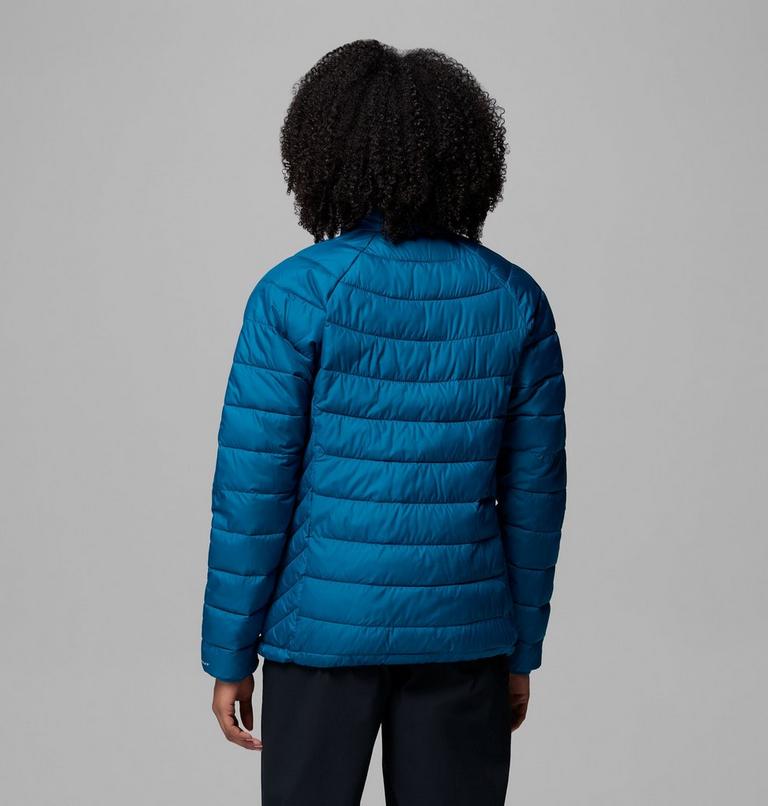 Women's Powder Lite II Full Zip Jacket, Color: Phoenix Blue, image 3
