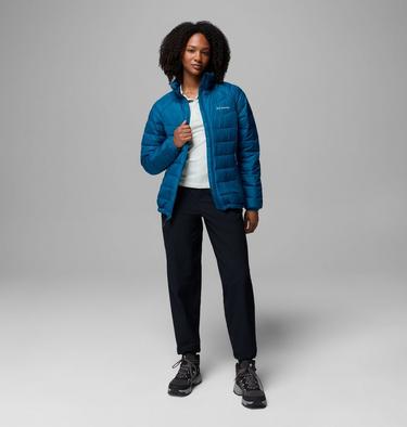 Women's Powder Lite II Insulated Jacket, Color: Phoenix Blue, image 4