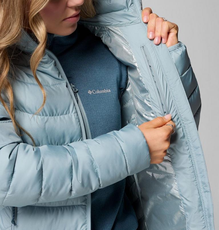 Women's Powder Lite II Full Zip Jacket, Color: Crushed Blue, image 6