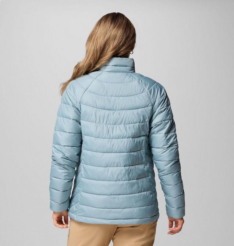 Women's Powder Lite II Full Zip Jacket, Color: Crushed Blue, image 3