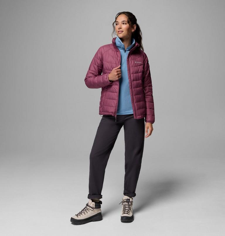 Women's Powder Lite II Full Zip Jacket, Color: Antique Mauve, image 2