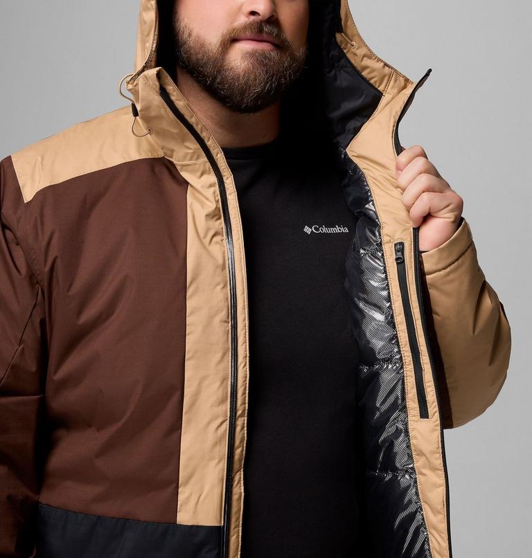 Men's Point Park II Waterproof Insulated Jacket - Extended Size, Color: Black, Tobacco, Canoe, image 7