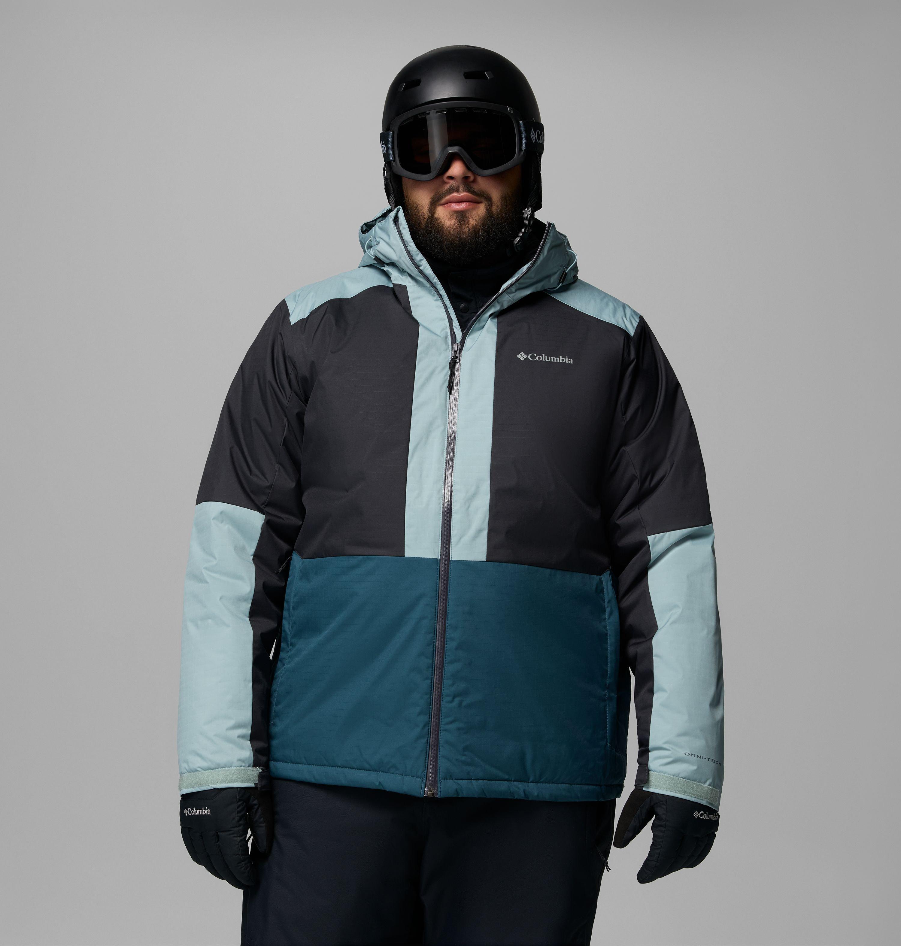 Columbia Sportswear Men's Blue Columbia - Point Park™ Ii Waterproof Insulated Jacket - Extended - Ever, Shark, Crushed 3X