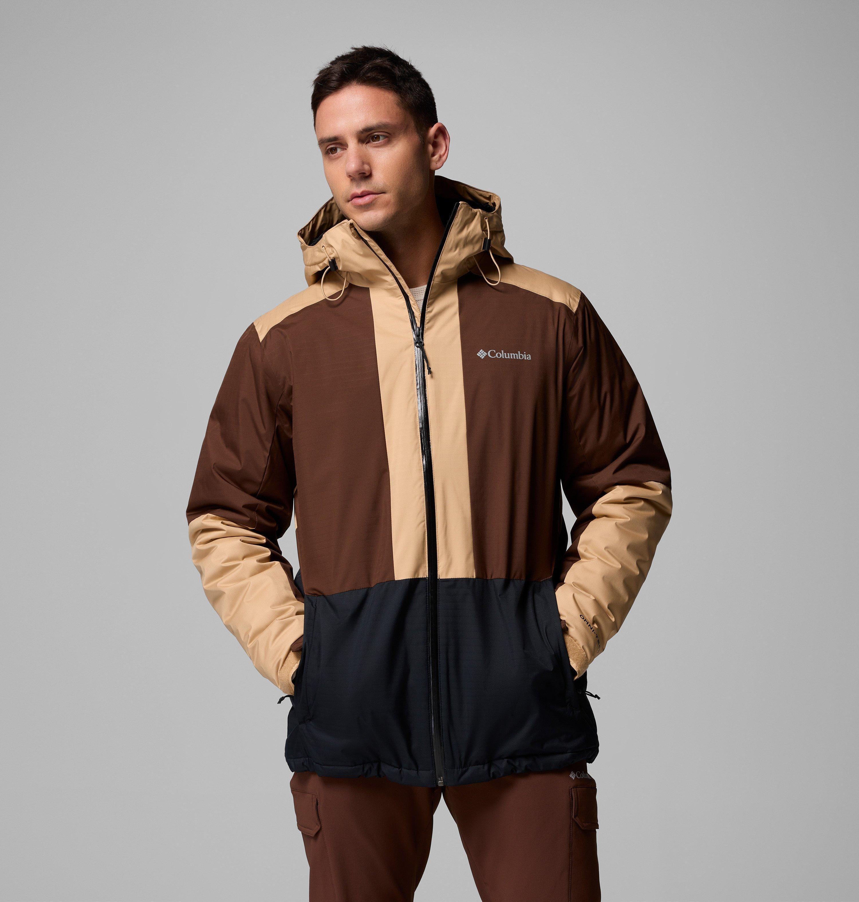 Columbia Sportswear Men's Black Columbia - Point Park™ Ii Waterproof Insulated Jacket - Tobacco, Canoe Small