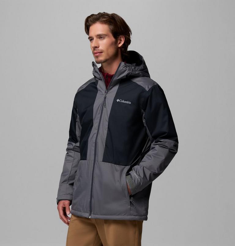 Men's Point Park II Waterproof Insulated Jacket, Color: City Grey, Black, image 4