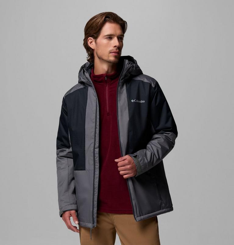 Men's Point Park II Waterproof Insulated Jacket, Color: City Grey, Black, image 5