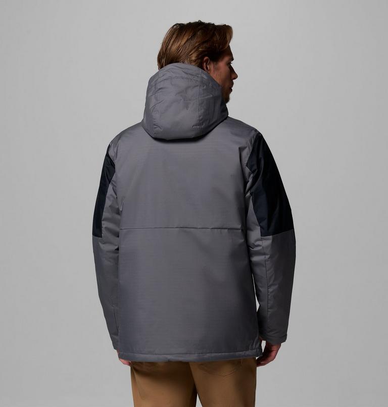 Men's Point Park II Waterproof Insulated Jacket, Color: City Grey, Black, image 3
