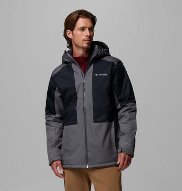 Men's Point Park II Waterproof Insulated Jacket, Color: City Grey, Black, image 9