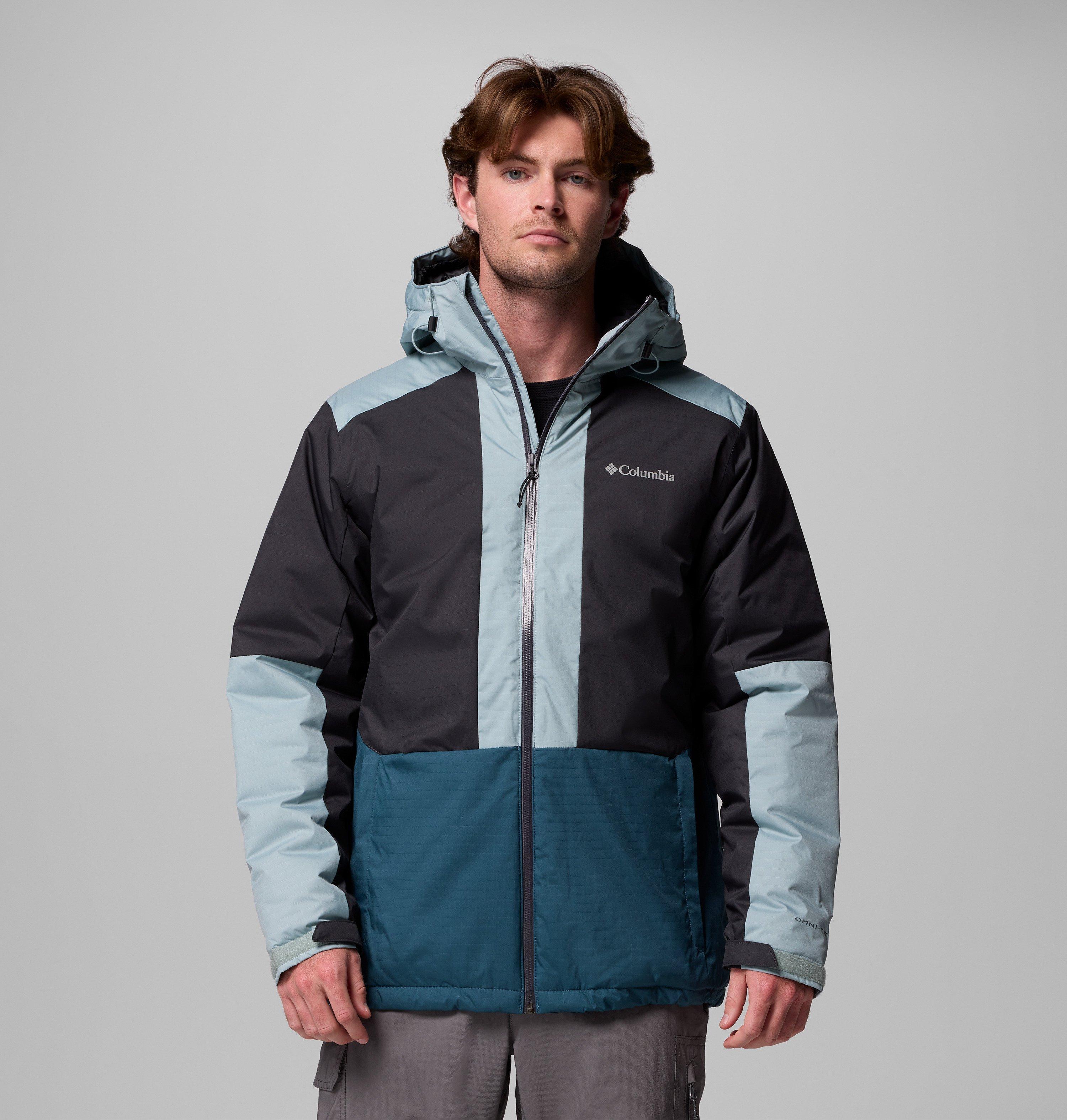 Columbia Sportswear Men's Blue Columbia - Point Park™ Ii Waterproof Insulated Jacket - Ever, Shark, Crushed Xxl