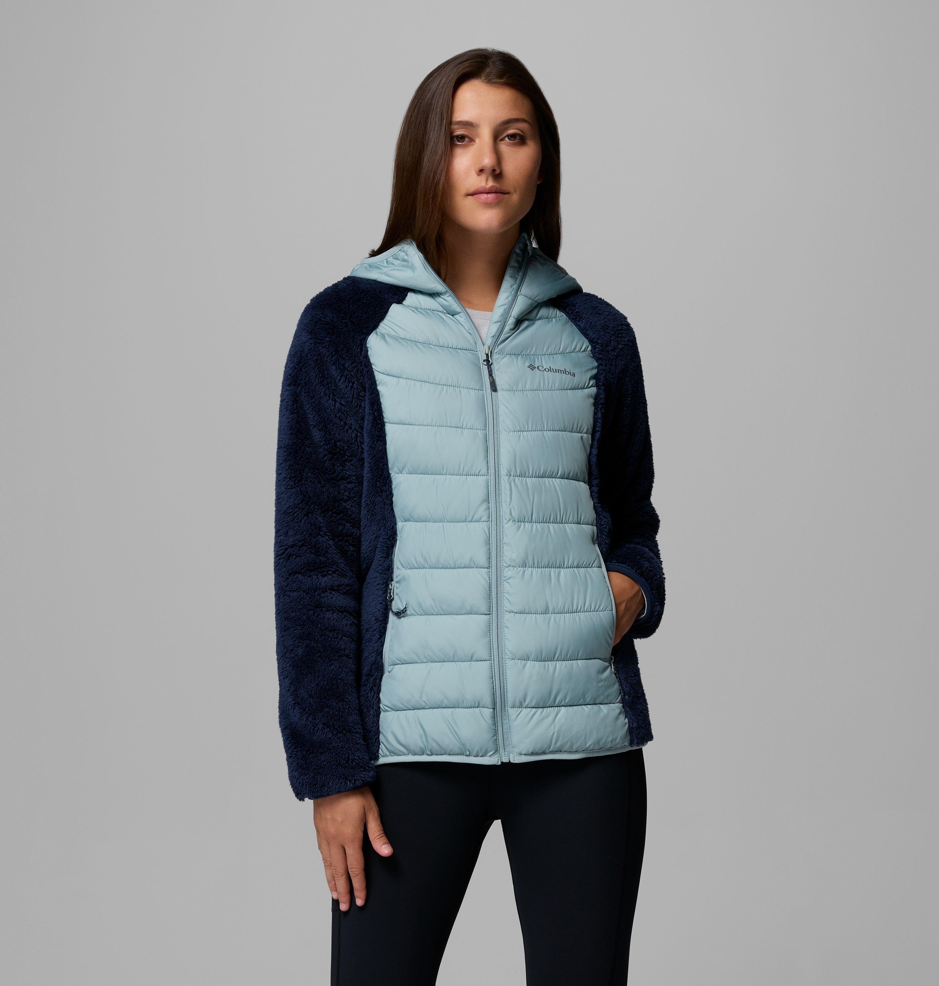 Columbia Sportswear Women's Blue Columbia - Powder Lite™ Ii Sherpa Hybrid Fleece Jacket - Collegiate Navy, Crushed Extra Large