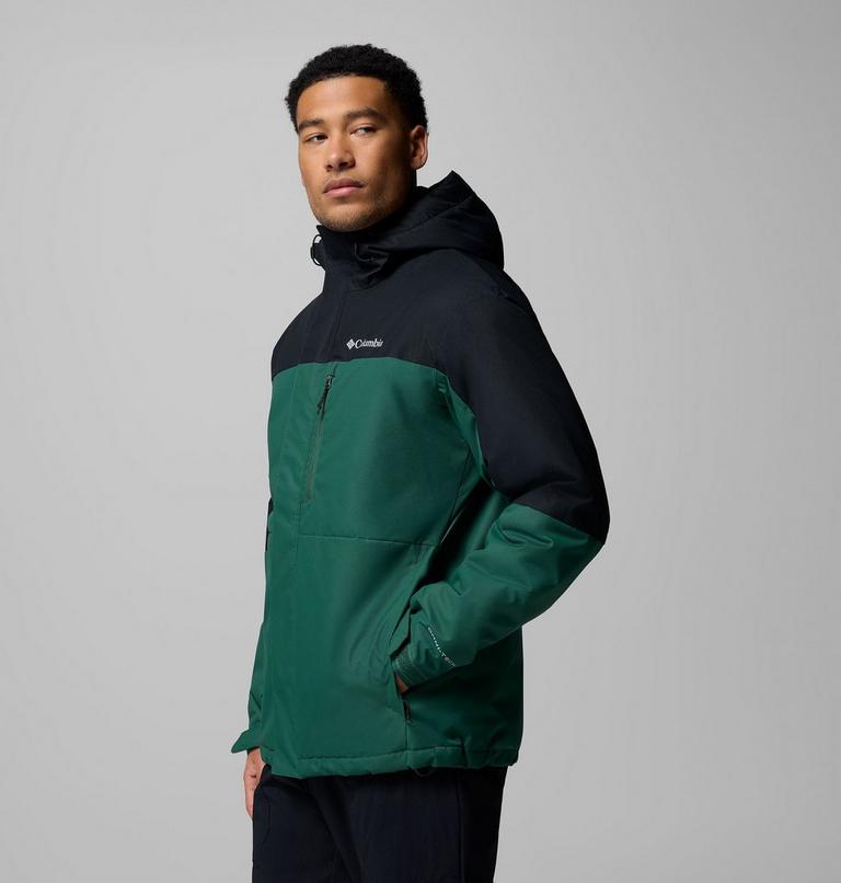 Men's Hikebound II Insulated Waterproof Jacket, Color: Rain Forest, Black, image 4