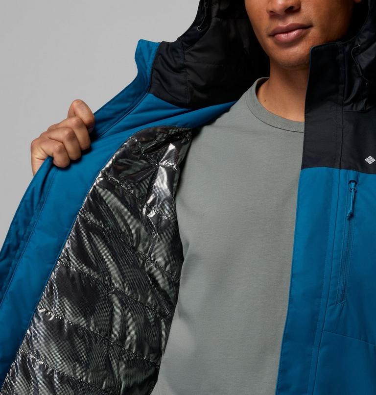 Men's Hikebound II Insulated Waterproof Jacket, Color: Phoenix Blue, Black, image 6