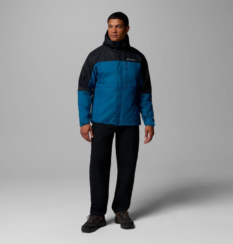 Men's Hikebound II Insulated Waterproof Jacket, Color: Phoenix Blue, Black, image 2