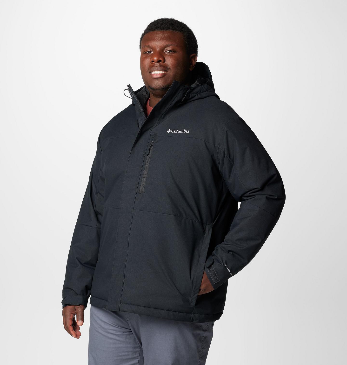 Мужская куртка Columbia Hikebound II Insulated Jacket - Big, цвет: Чёрный — фото 3