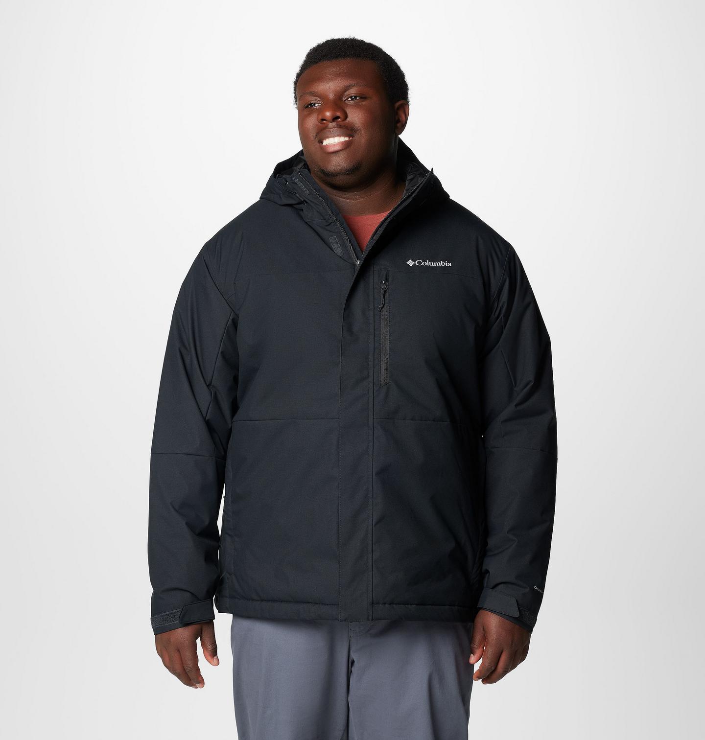Мужская куртка Columbia Hikebound II Insulated Jacket - Big, цвет: Чёрный — фото 1