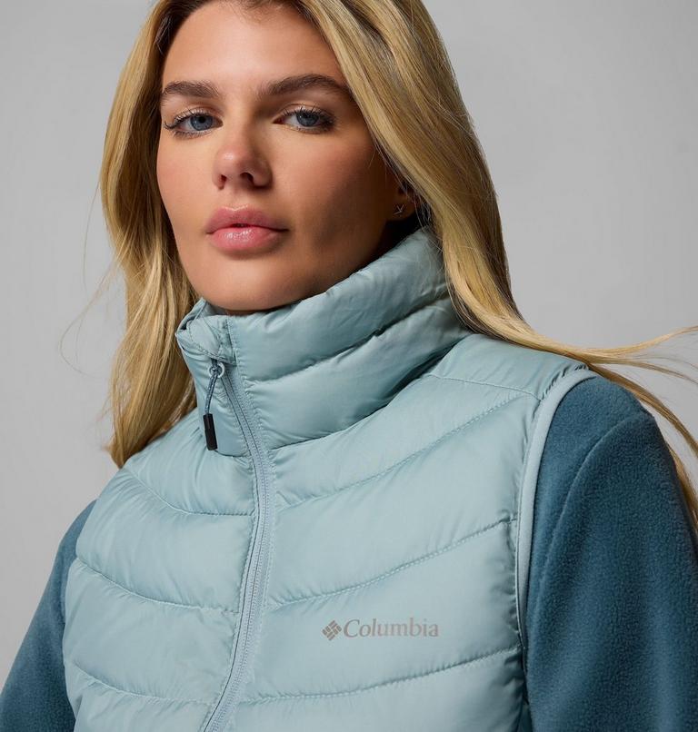 Women's Powder Lite II Insulated Vest, Color: Crushed Blue, image 4