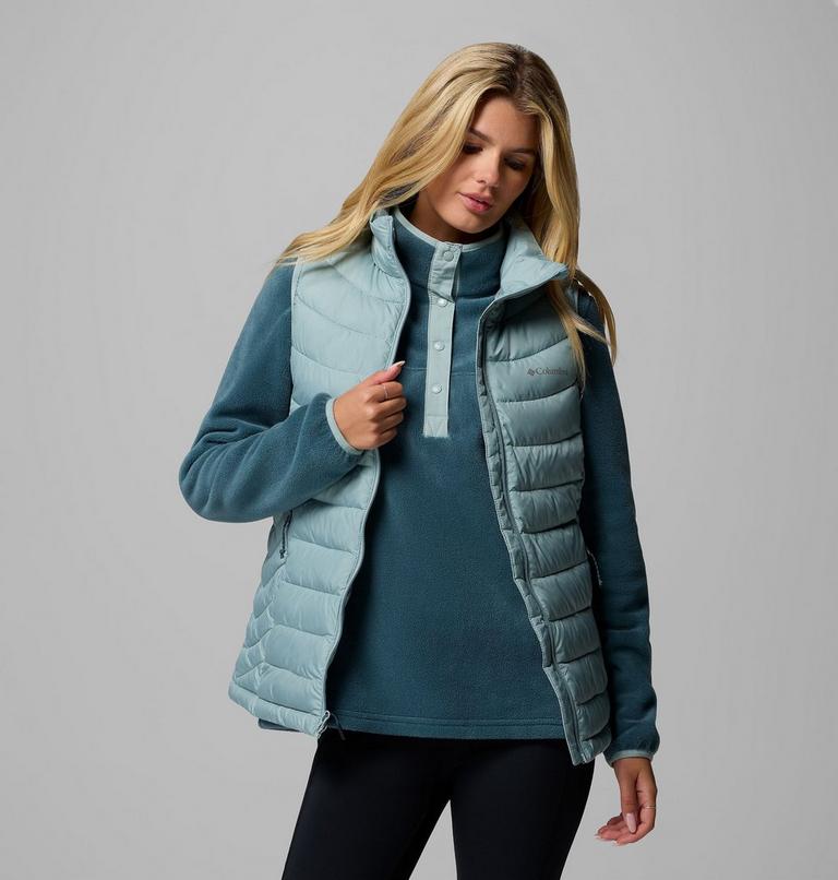 Women's Powder Lite II Insulated Vest, Color: Crushed Blue, image 5