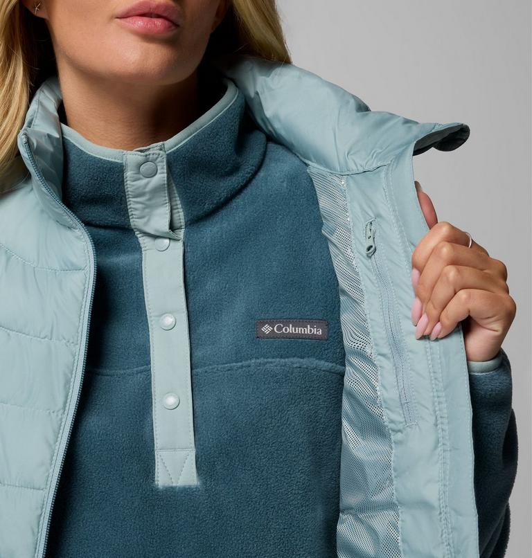 Women's Powder Lite II Insulated Vest, Color: Crushed Blue, image 7
