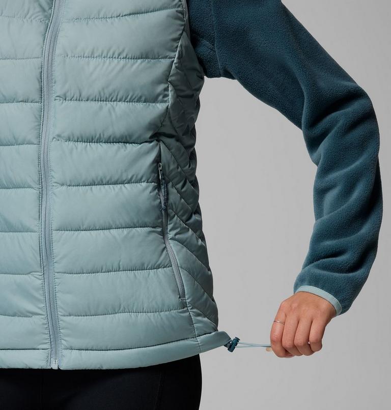Women's Powder Lite II Insulated Vest, Color: Crushed Blue, image 8