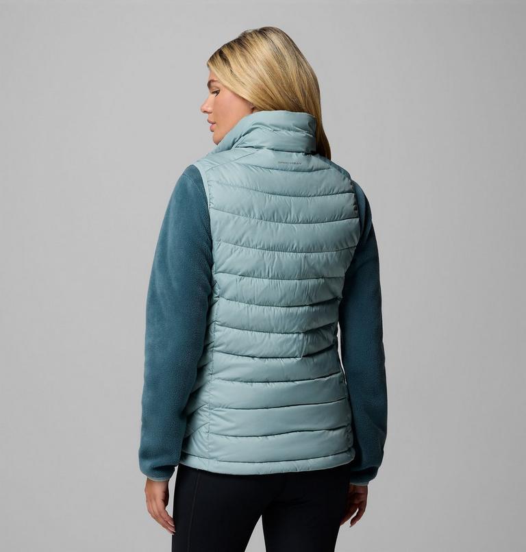 Women's Powder Lite II Insulated Vest, Color: Crushed Blue, image 2