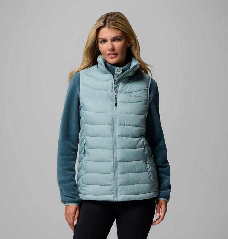 Women's Powder Lite II Insulated Vest, Color: Crushed Blue, image 1