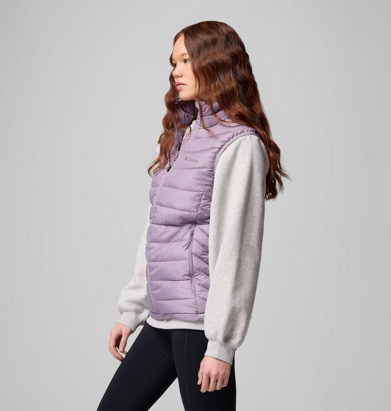 Women's Powder Lite II Vest, Color: Shale Purple, image 3