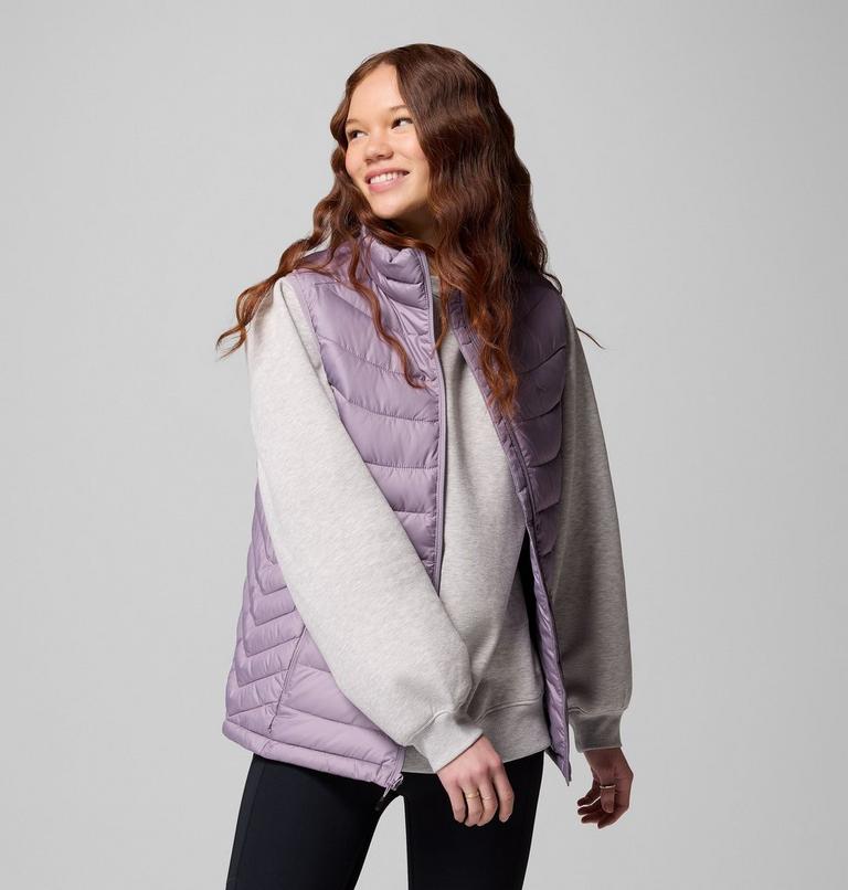 Women's Powder Lite II Vest, Color: Shale Purple, image 4