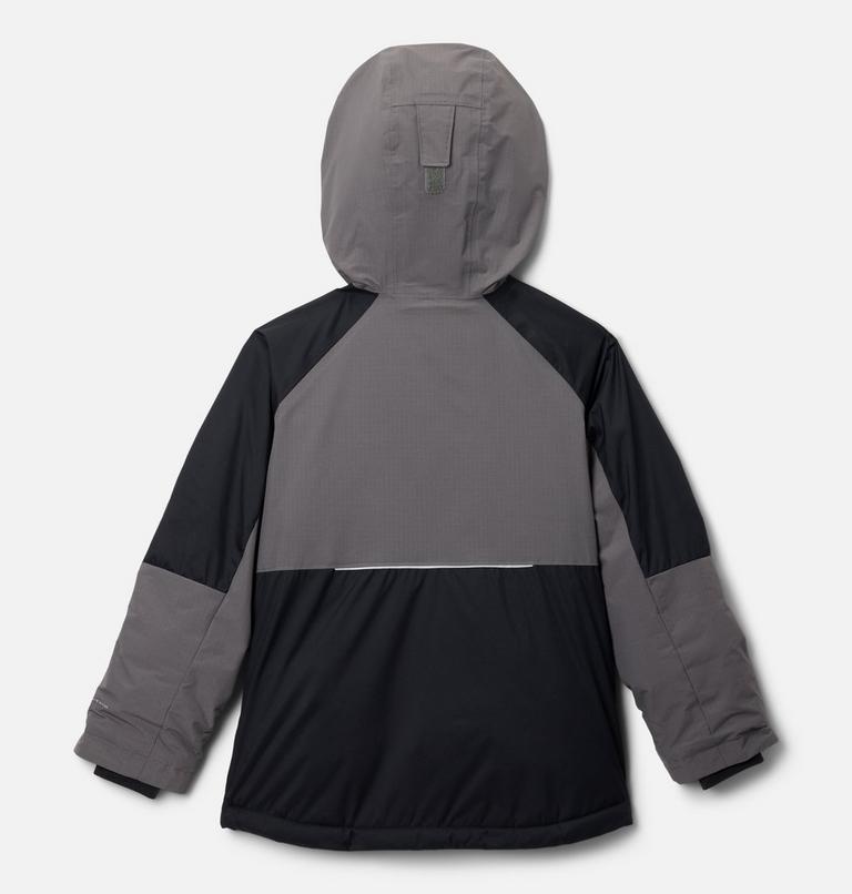 Boys' Mighty Mogul III Jacket, Color: Black, City Grey, image 2