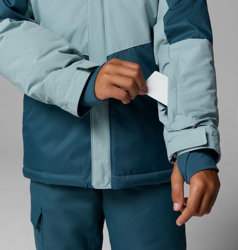 Boy's Mighty Mogul III Waterproof Ski Jacket, Color: Everblue, Crushed Blue, image 9