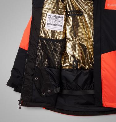 Boy's Mighty Mogul III Waterproof Ski Jacket, Color: Zing, Black, image 6