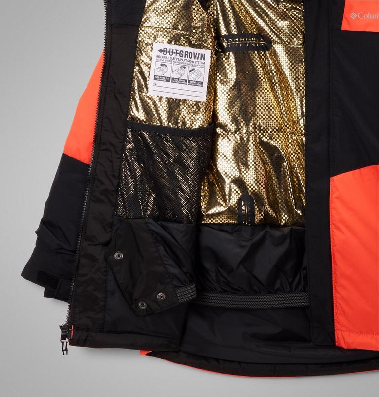 Boy's Mighty Mogul III Waterproof Ski Jacket, Color: Zing, Black, image 3