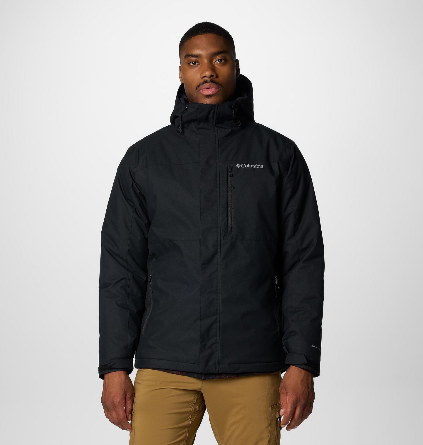 Мужская куртка Columbia Tipton Peak III Insulated Jacket - Tall, цвет: Чёрный — фото 1