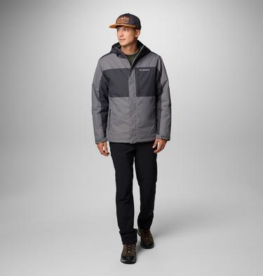 Men's Tipton Peak III Waterproof Insulated Jacket, Color: City Grey, Shark, image 3
