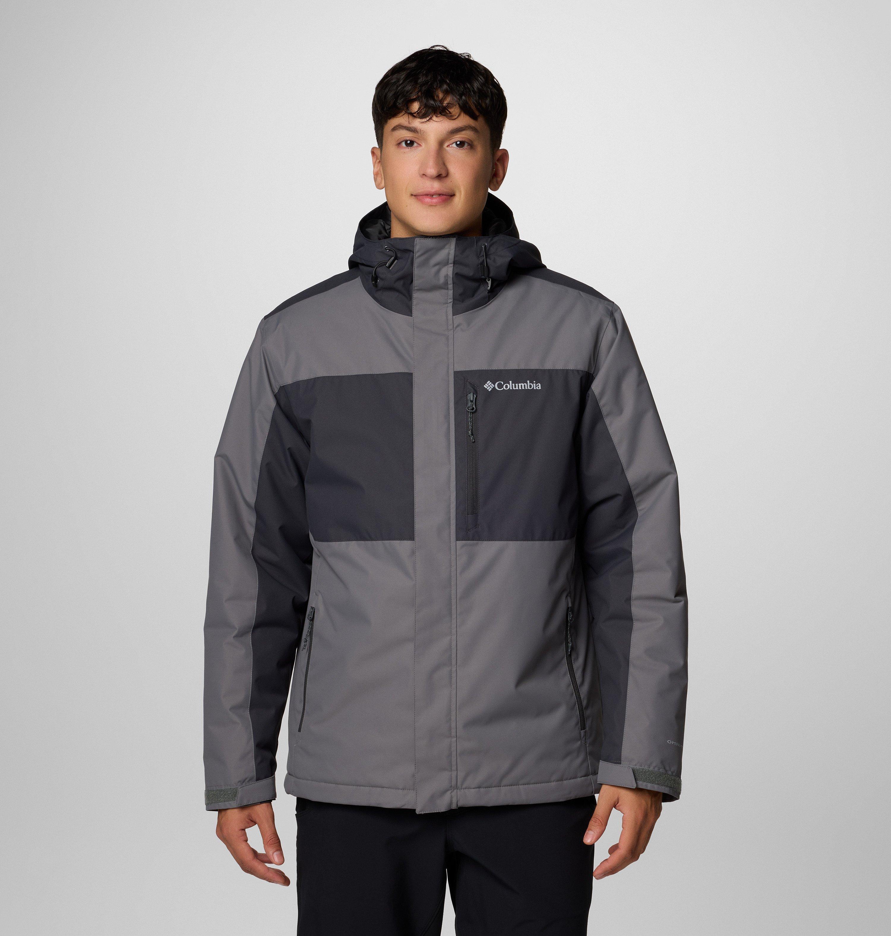 Columbia Sportswear Men's Grey Columbia - Tipton Peak™ Iii Waterproof Insulated Jacket - City Shark Large