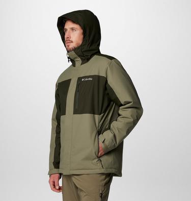 Men's Tipton Peak III Waterproof Insulated Jacket, Color: Stone Green, Greenscape, image 12