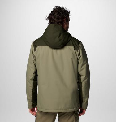 Men's Tipton Peak III Waterproof Insulated Jacket, Color: Stone Green, Greenscape, image 10
