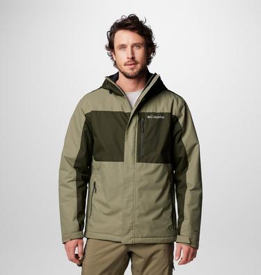 Men's Tipton Peak III Waterproof Insulated Jacket, Color: Stone Green, Greenscape, image 9