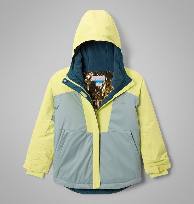 Girls' Mighty Mogul III Jacket, Color: Crushed Blue, Neon Light, image 1