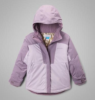 Chaqueta de esquí impermeable Mighty Mogul III para niña, Color: Lavender Pearl, Shale Purple, image 3