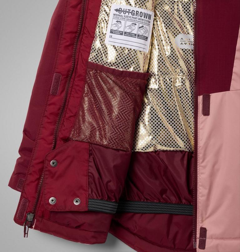 Girls' Mighty Mogul III Jacket, Color: Eraser Pink, Rich Wine, image 3