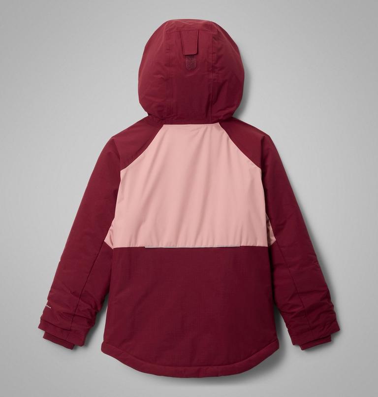 Girls' Mighty Mogul III Jacket, Color: Eraser Pink, Rich Wine, image 2