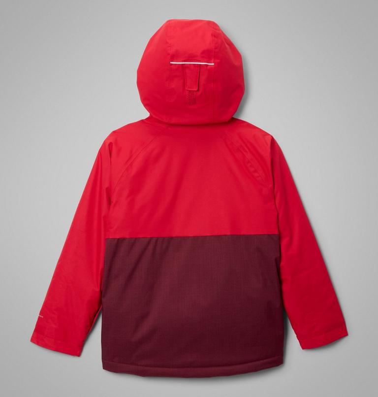 Boys' Alpine Action III Waterproof Ski Jacket, Color: Rich Wine Melange, Mountain Red, image 2