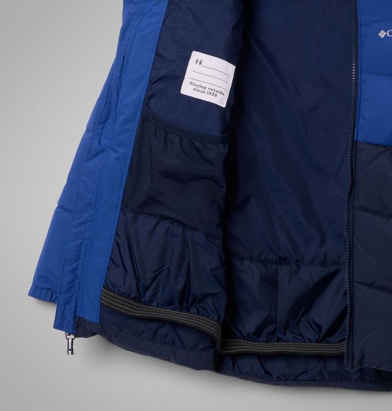 Youth Arctic Blast II Insulated Ski Jacket, Color: Mountain Blue, Collegiate Navy, image 3