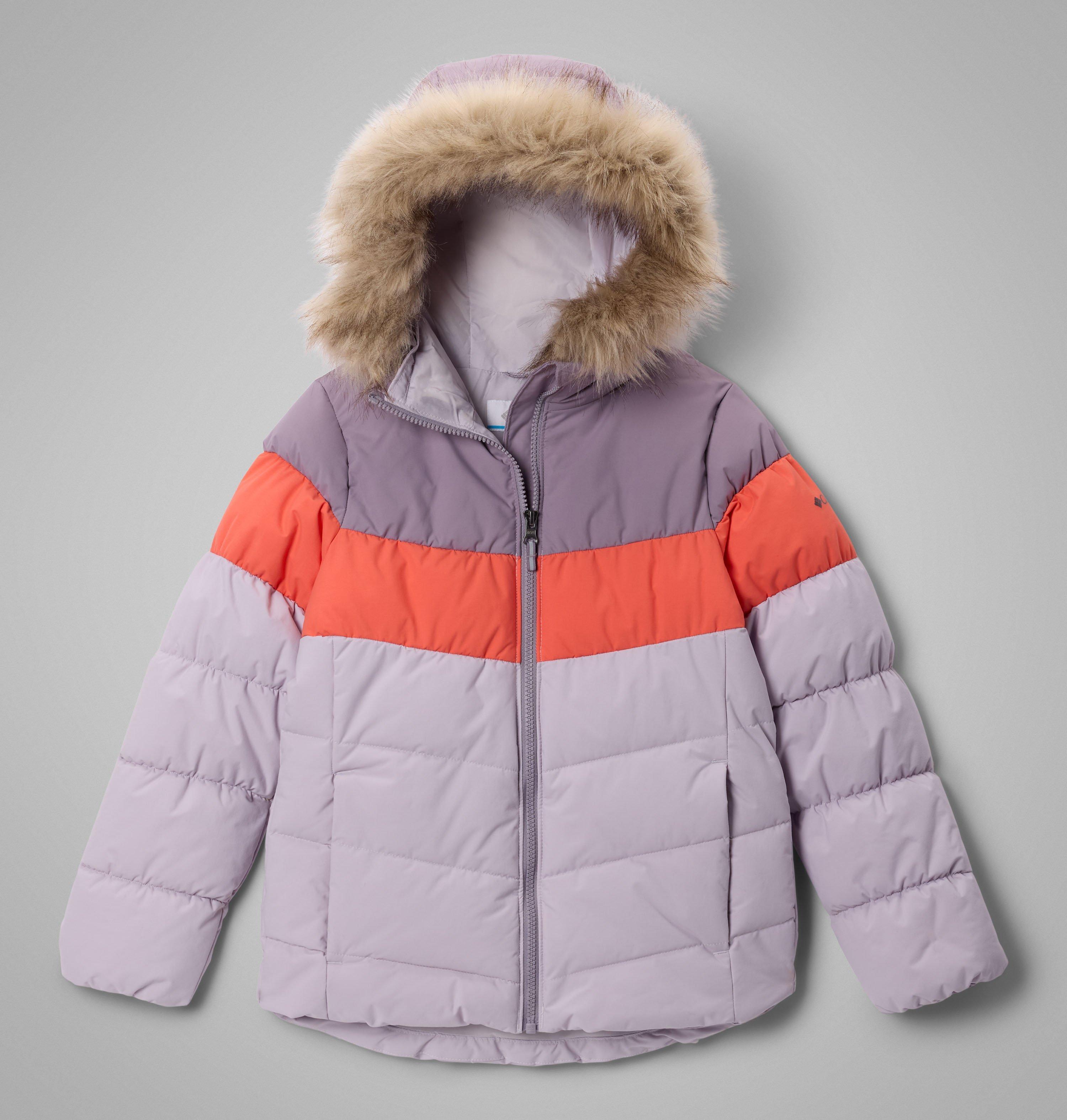 Columbia Sportswear Girls Purple Columbia - ' Arctic Blast Ii Insulated Ski Jacket - Lavender Pearl, Zing, Shale Xl Size (18 Years) Kids