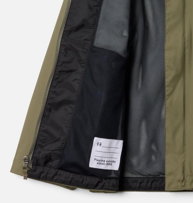 Boys' Watertight II Waterproof Jacket, Color: Stone Green, image 3