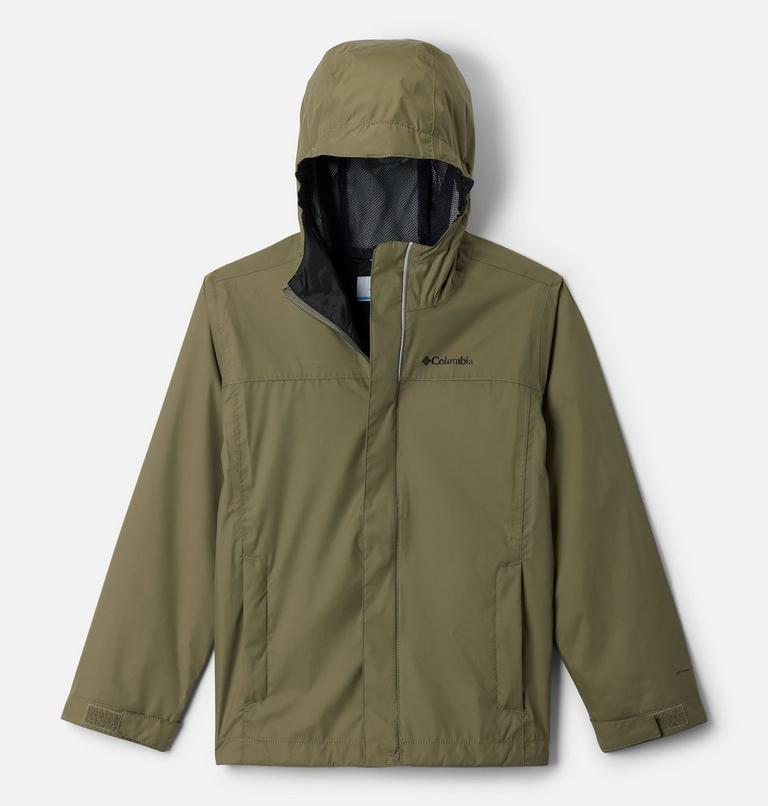 Boys' Watertight II Waterproof Jacket, Color: Stone Green, image 1