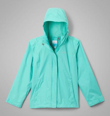 Girls' Arcadia II Waterproof Jacket, Color: Dolphin, image 5