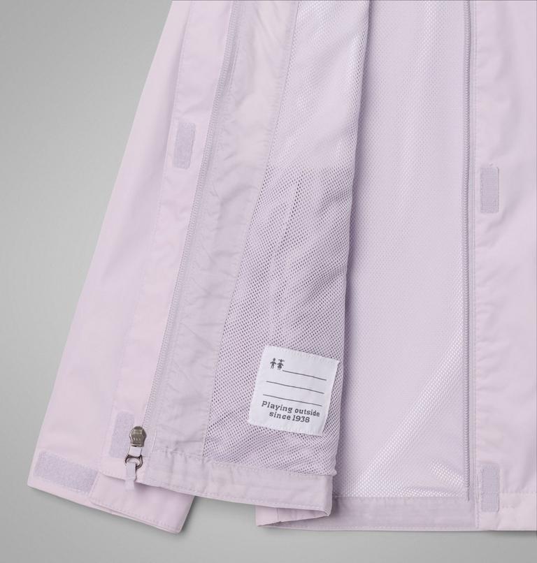 Girls' Arcadia II Waterproof Jacket, Color: Lavender Pearl, image 3