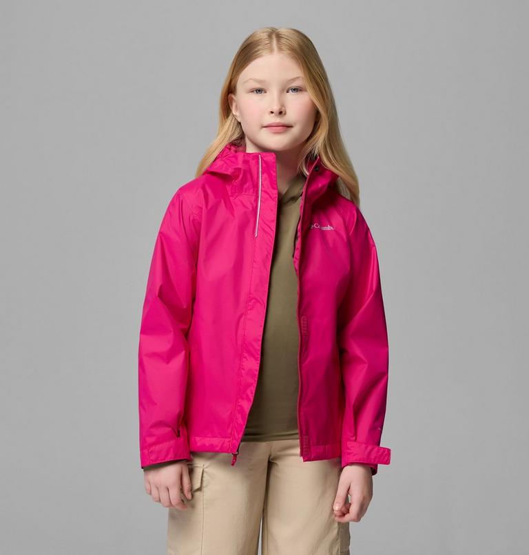 Girls' Arcadia II Waterproof Jacket, Color: Guava Pink, image 4