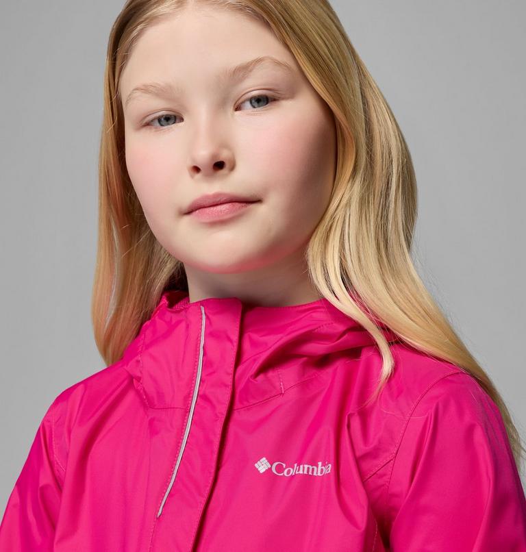 Girls' Arcadia II Waterproof Jacket, Color: Guava Pink, image 5